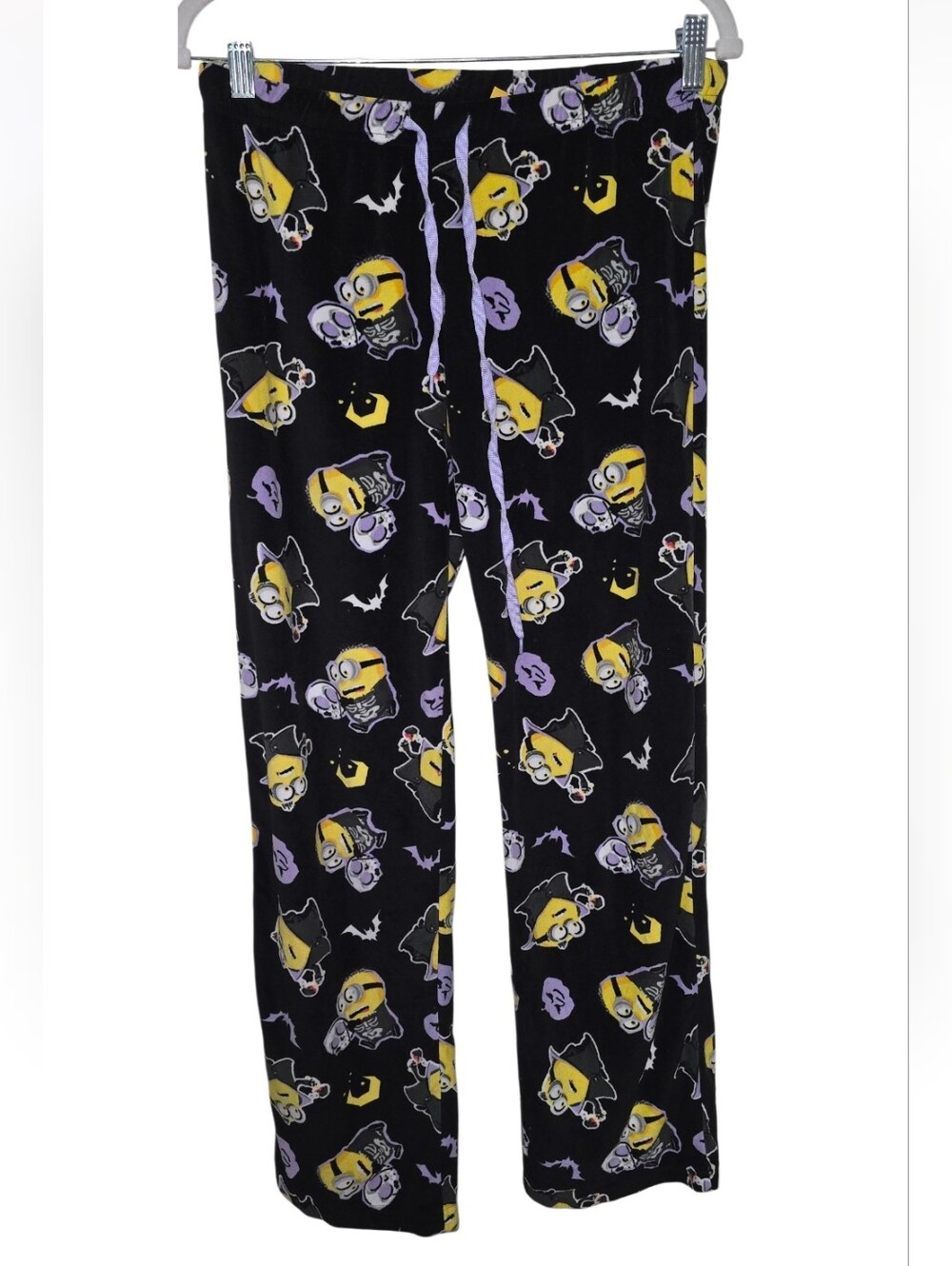 Kids Black Minion-Print Pajama Pants